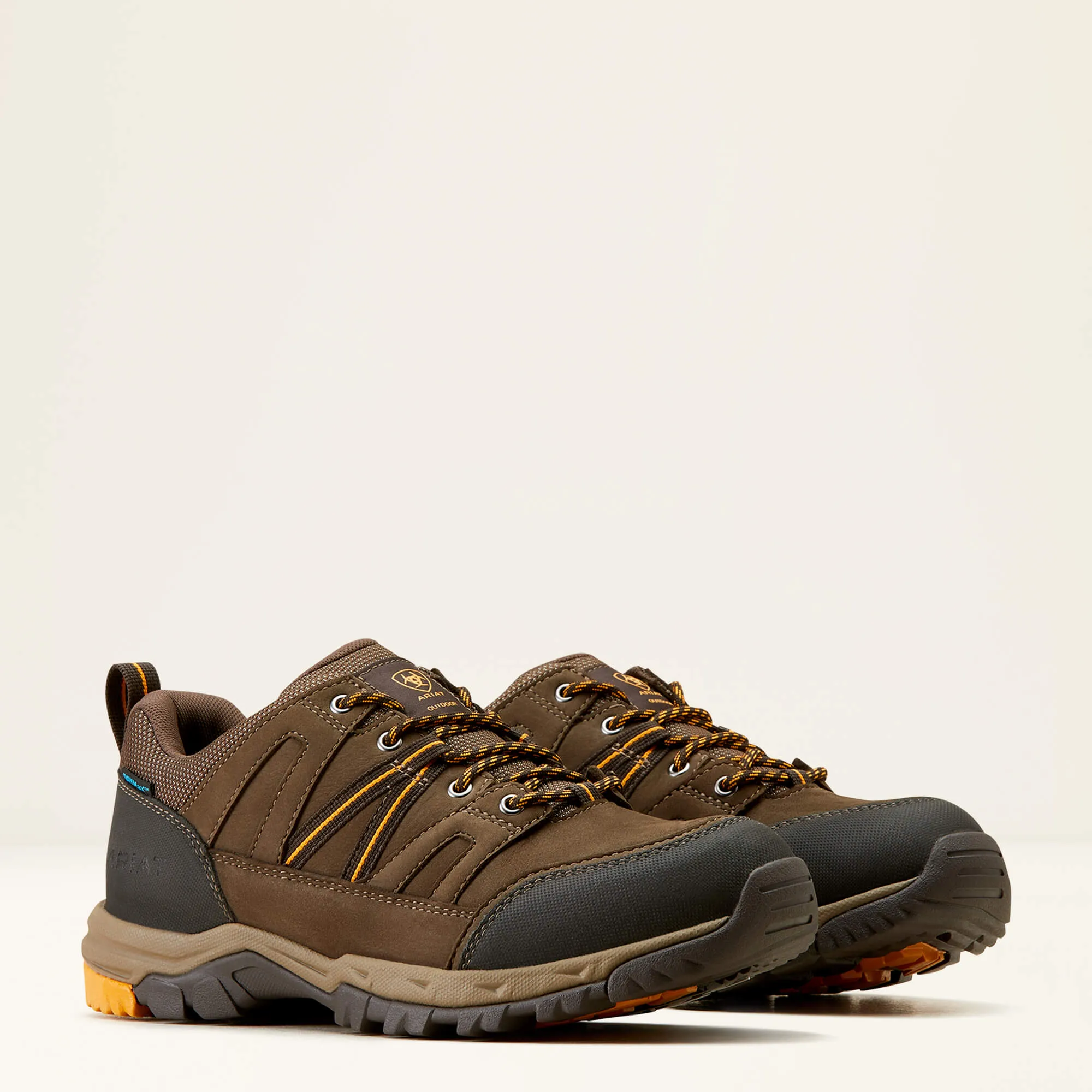 ARIAT Skyline Summit Low Waterproof Walking Shoes - Mens - Coffee
