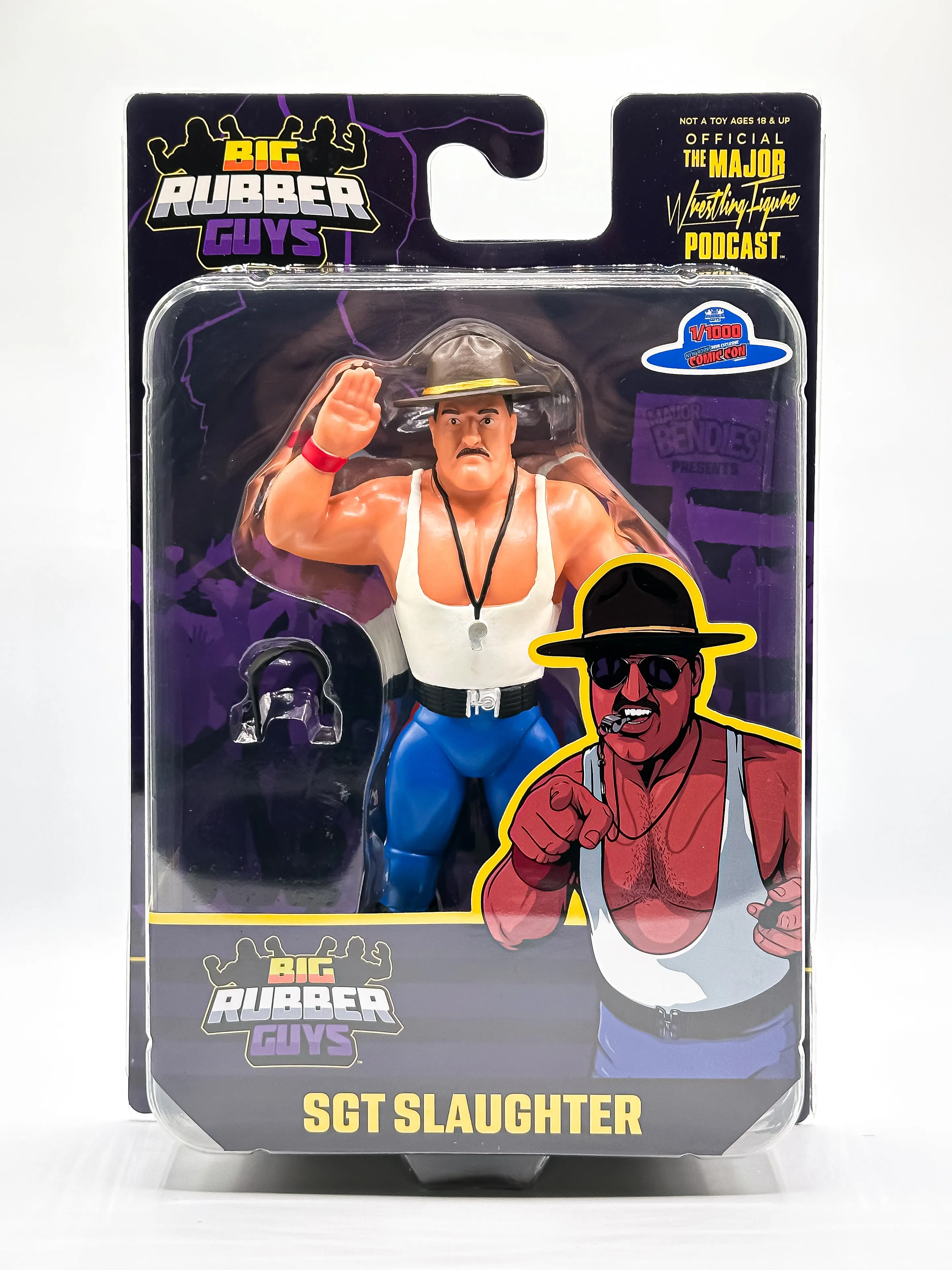 BIG RUBBER GUYS: Sgt Slaughter NYCC EXCLUSIVE (FREE US SHIPPING )
