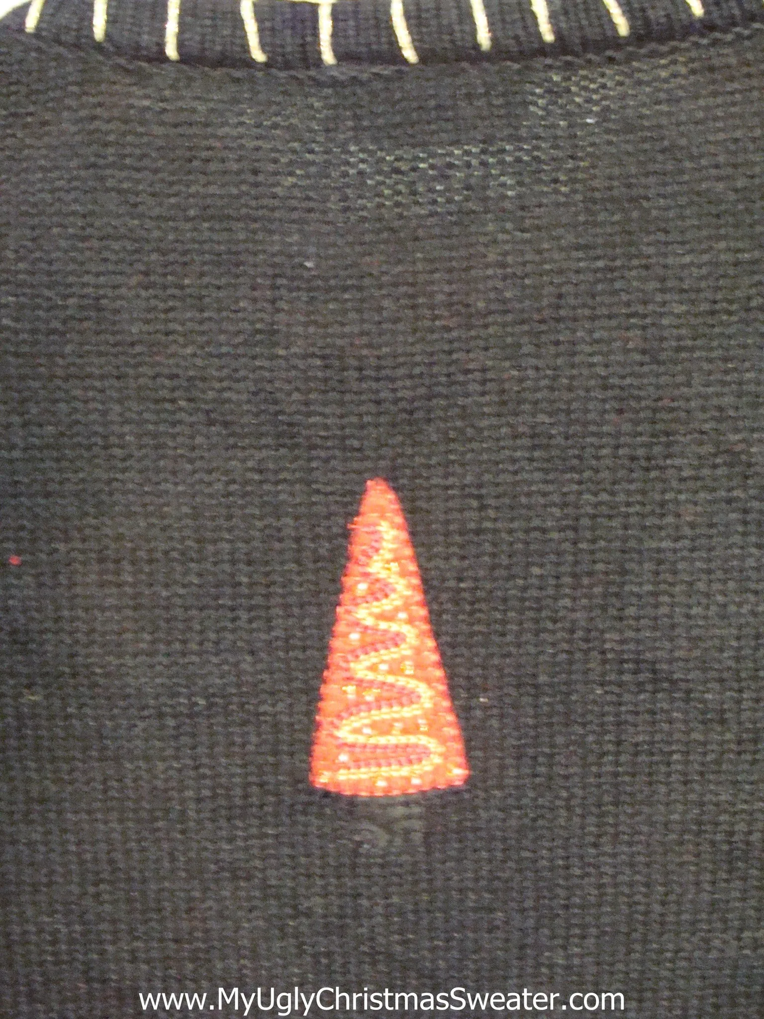 Big Size Tree Themed Cute Christmas Sweater Vest with Lights