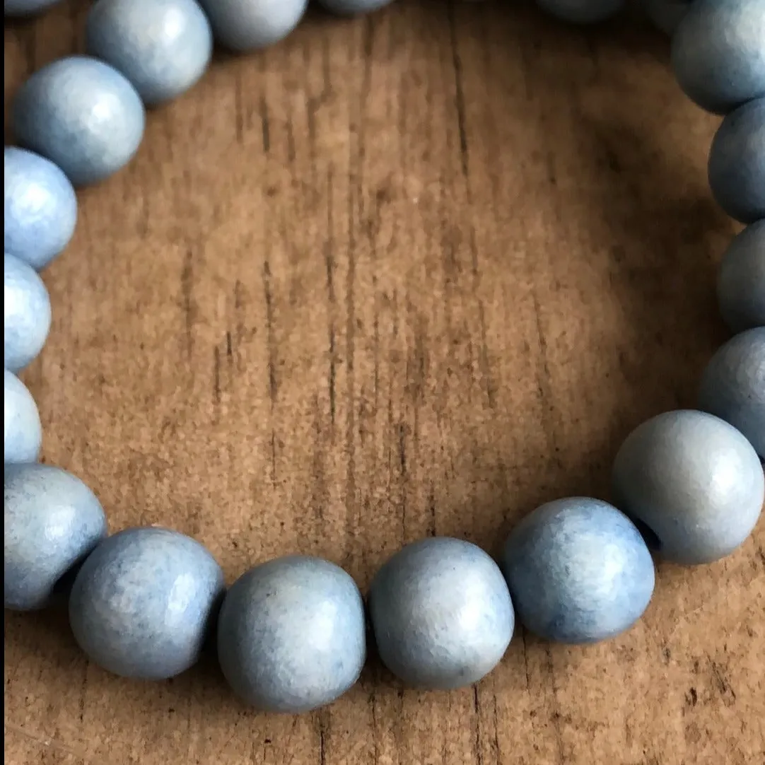 Blue Mountain Wood 10mm Bracelet