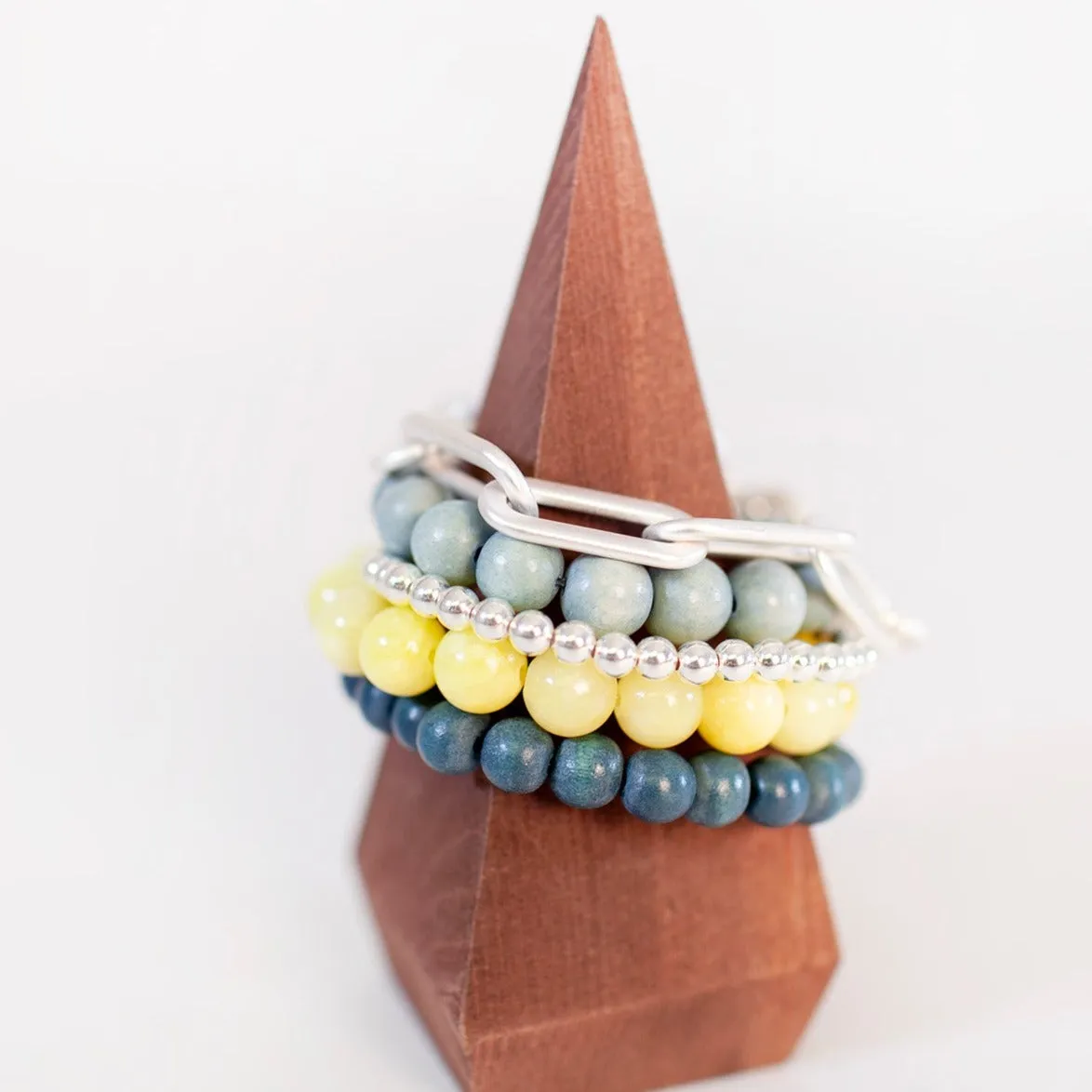 Blue Mountain Wood 10mm Bracelet
