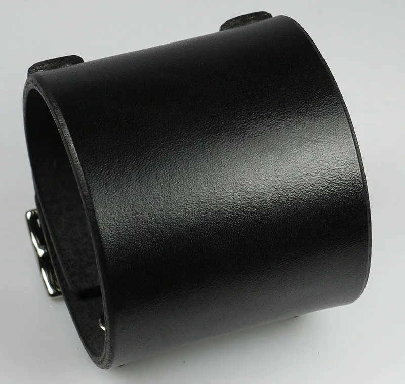 Buckling Cuff, Black 2 3/8"