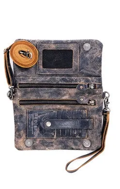 Cadence Black Lux Convertible Clutch