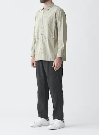 Cotton Typewriter Work Shirt | Gray