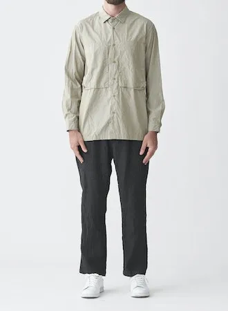 Cotton Typewriter Work Shirt | Gray