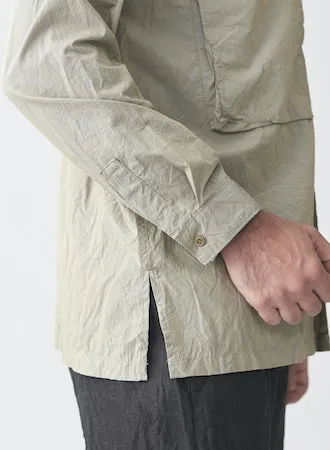 Cotton Typewriter Work Shirt | Gray