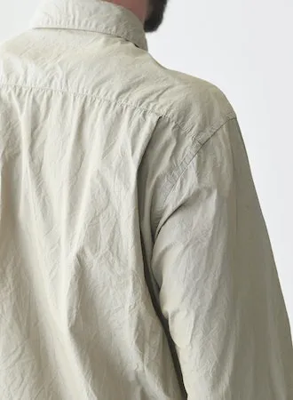 Cotton Typewriter Work Shirt | Gray