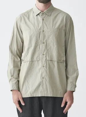 Cotton Typewriter Work Shirt | Gray
