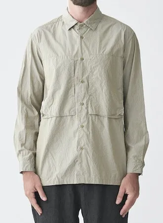 Cotton Typewriter Work Shirt | Gray