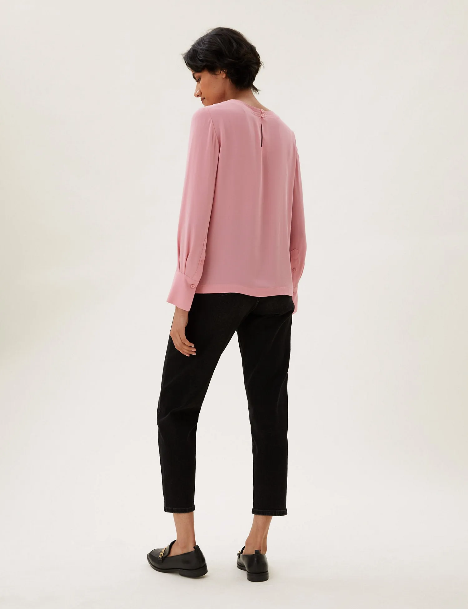 Crew Neck Long Sleeve Top