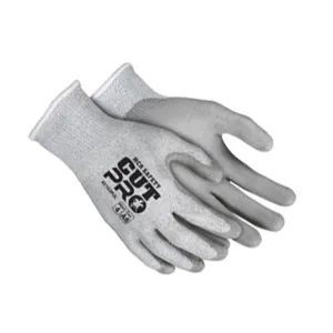 Cut Resistant Work Glove, 13-Gauge, PU Coated Palm and Fingers, Grey, A6 (12pr/pk)
