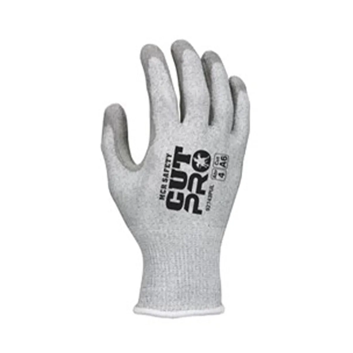 Cut Resistant Work Glove, 13-Gauge, PU Coated Palm and Fingers, Grey, A6 (12pr/pk)
