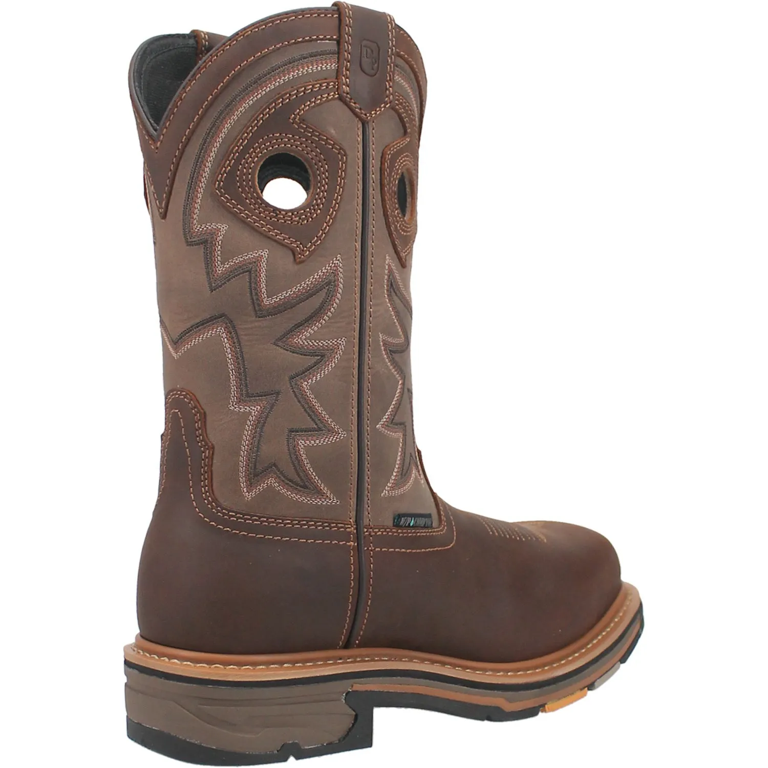 Dan Post Mens Kirk Waterproof Tan/Brown Leather Work Boots