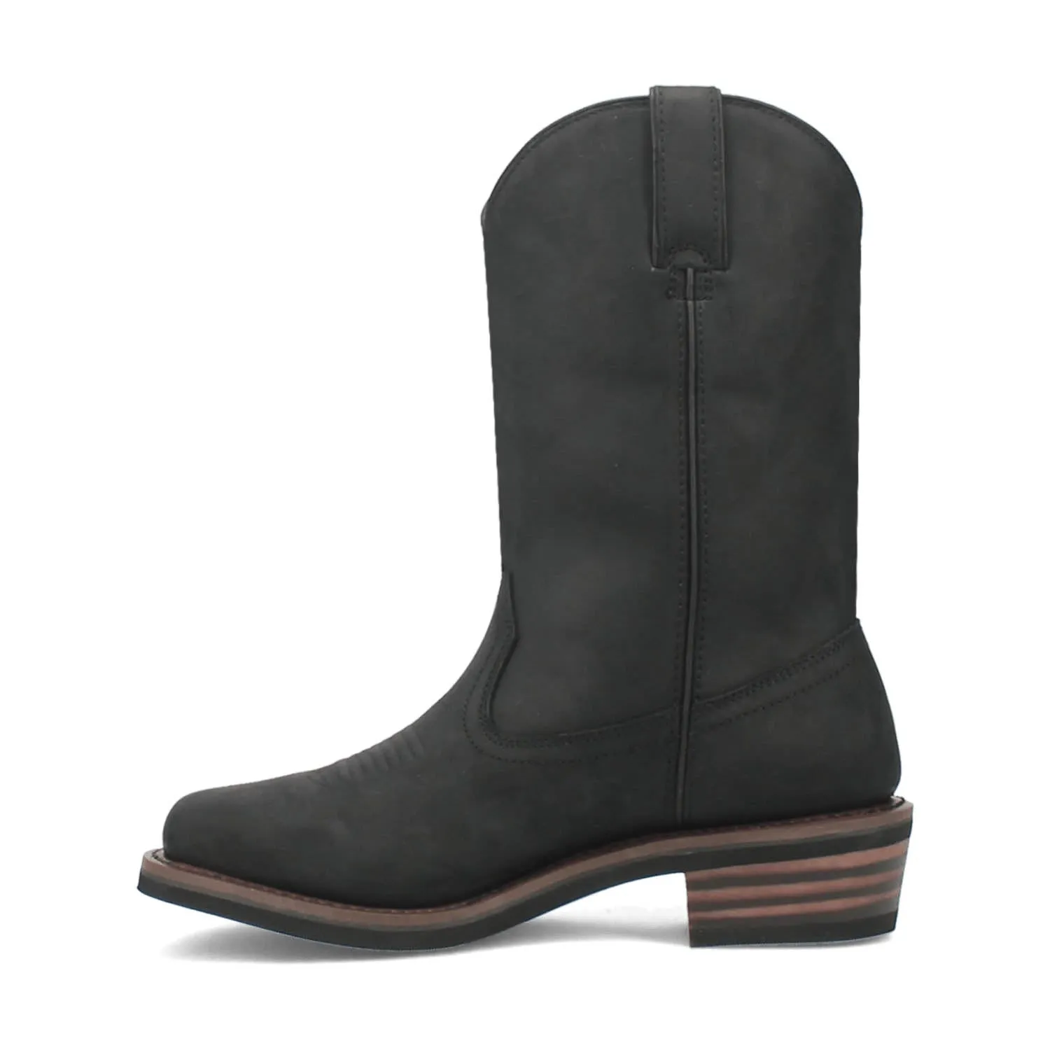 Dan Post Mens Las Cruces Composite Toe Waterproof Black Leather Work Boots