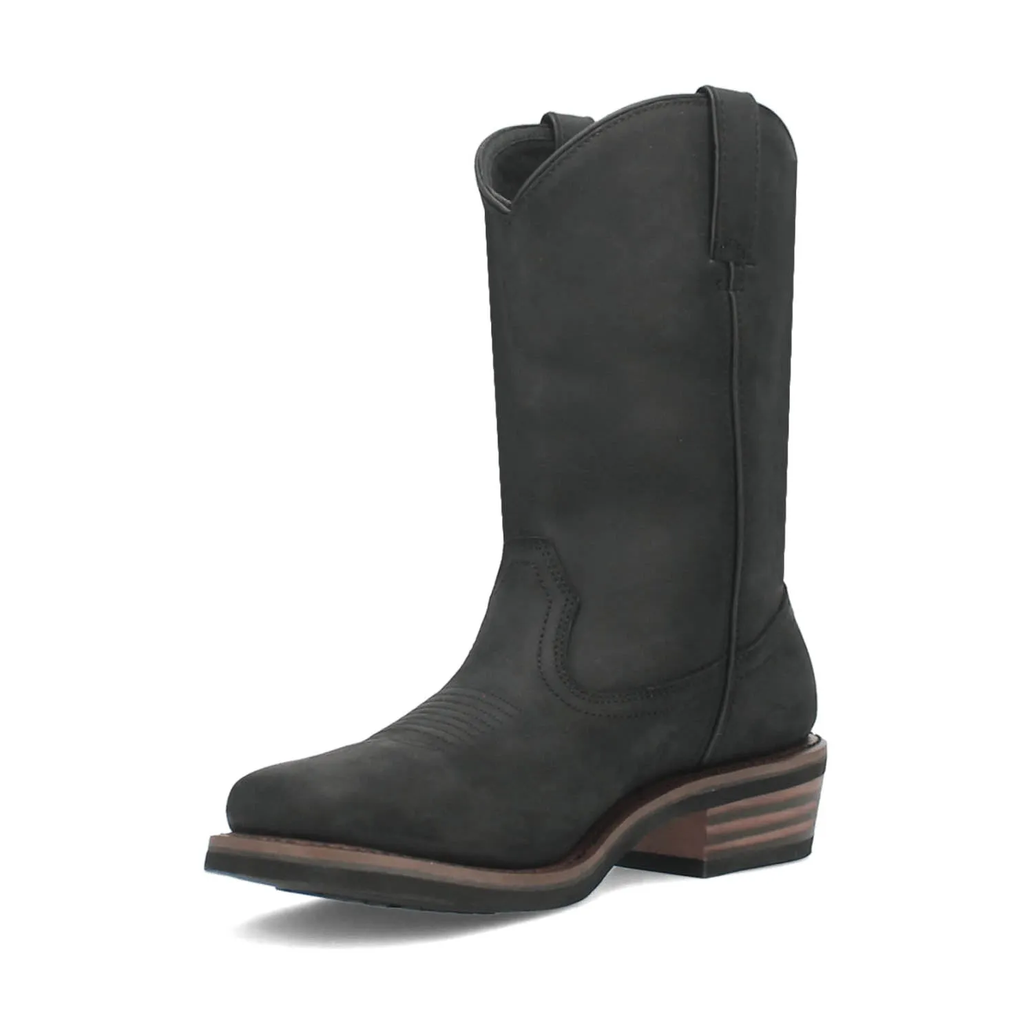 Dan Post Mens Las Cruces Composite Toe Waterproof Black Leather Work Boots