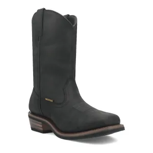 Dan Post Mens Las Cruces Composite Toe Waterproof Black Leather Work Boots