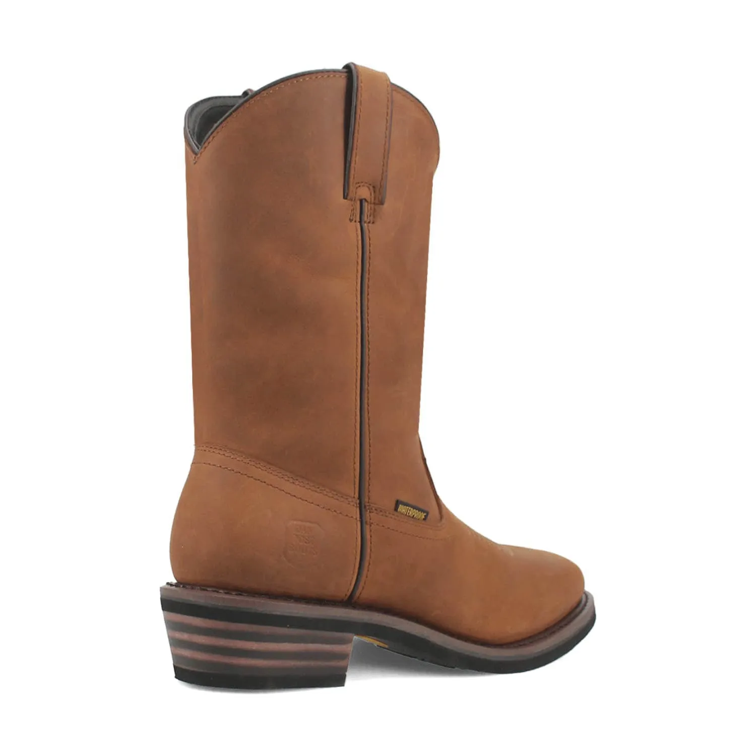 Dan Post Mens Las Cruces Composite Toe Waterproof Brown Leather Work Boots