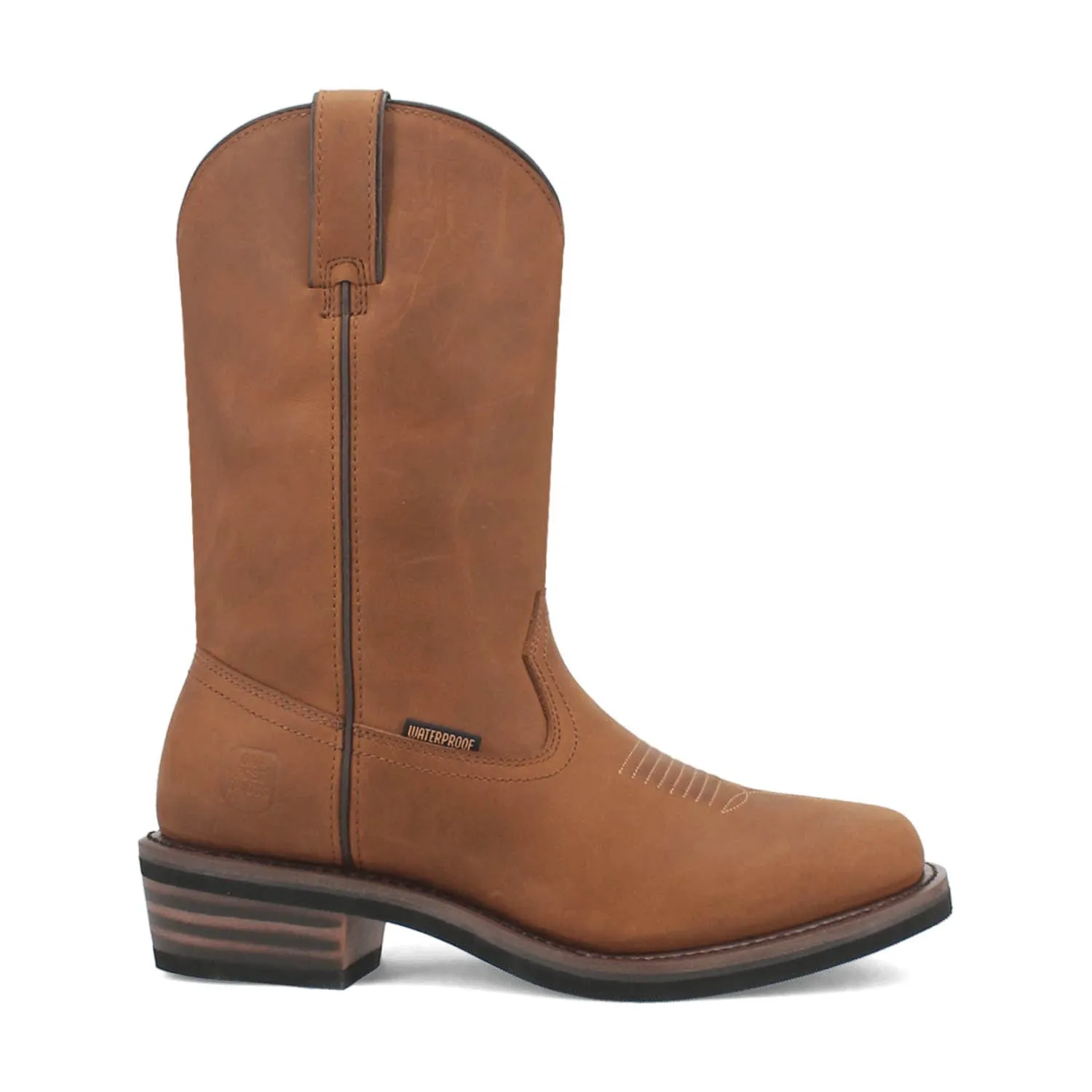 Dan Post Mens Las Cruces Composite Toe Waterproof Brown Leather Work Boots