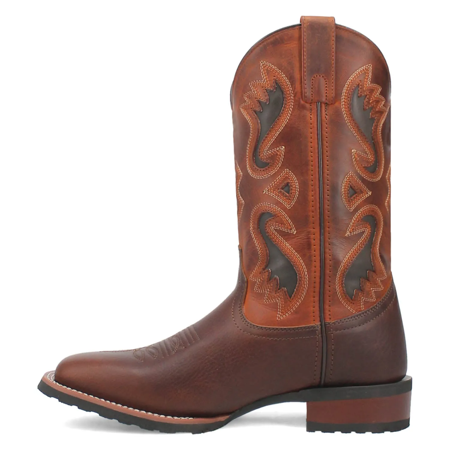 Dan Post Mens Smoke Creek Brandy/Orange Leather Work Cowboy Boots