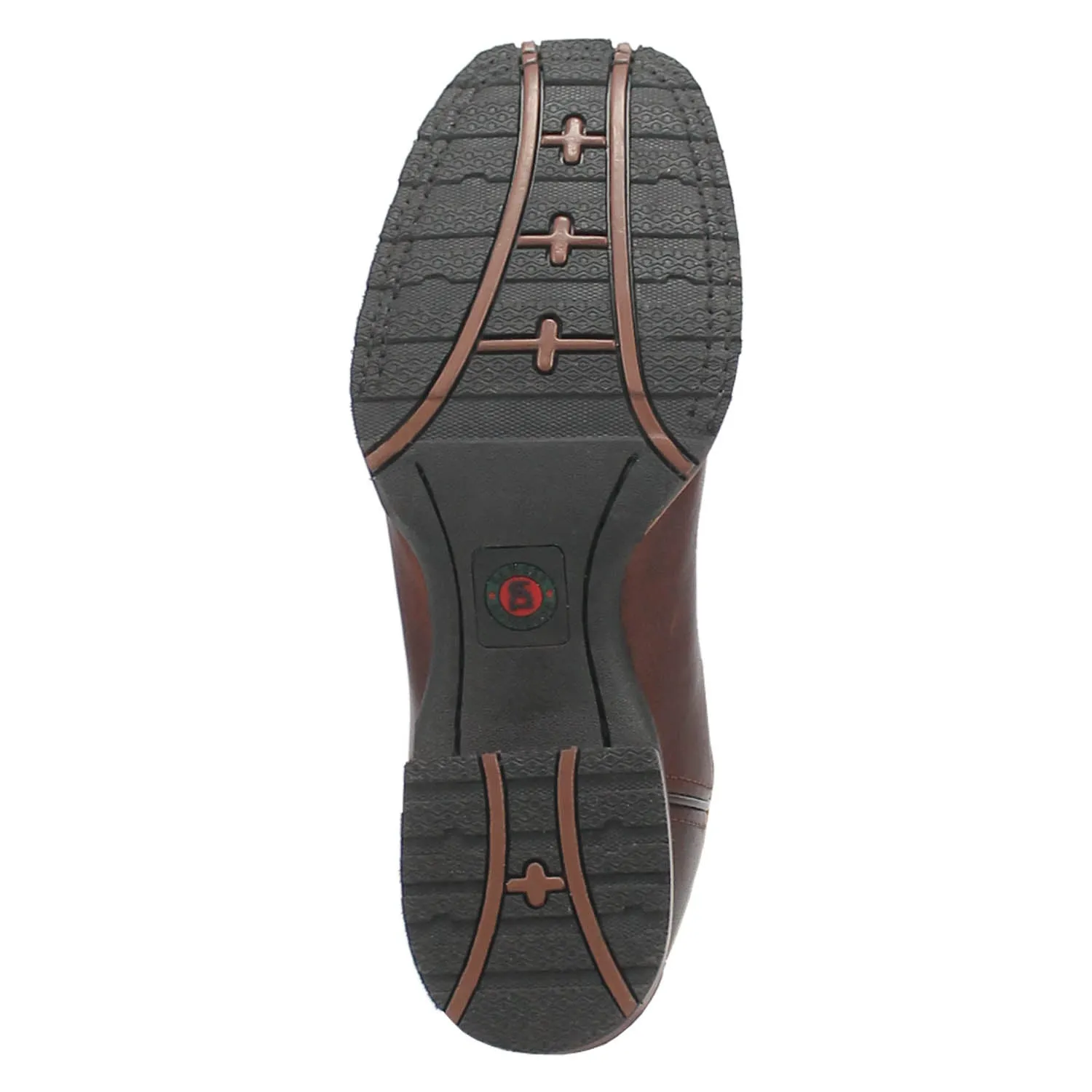 Dan Post Mens Smoke Creek Brandy/Orange Leather Work Cowboy Boots