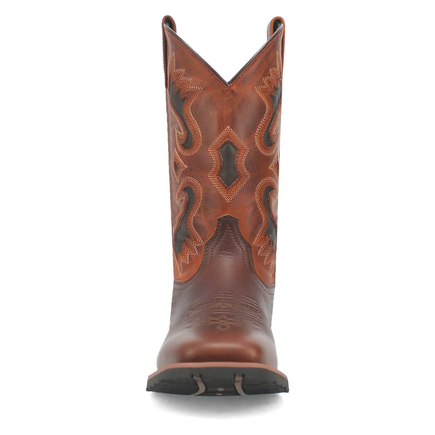 Dan Post Mens Smoke Creek Brandy/Orange Leather Work Cowboy Boots