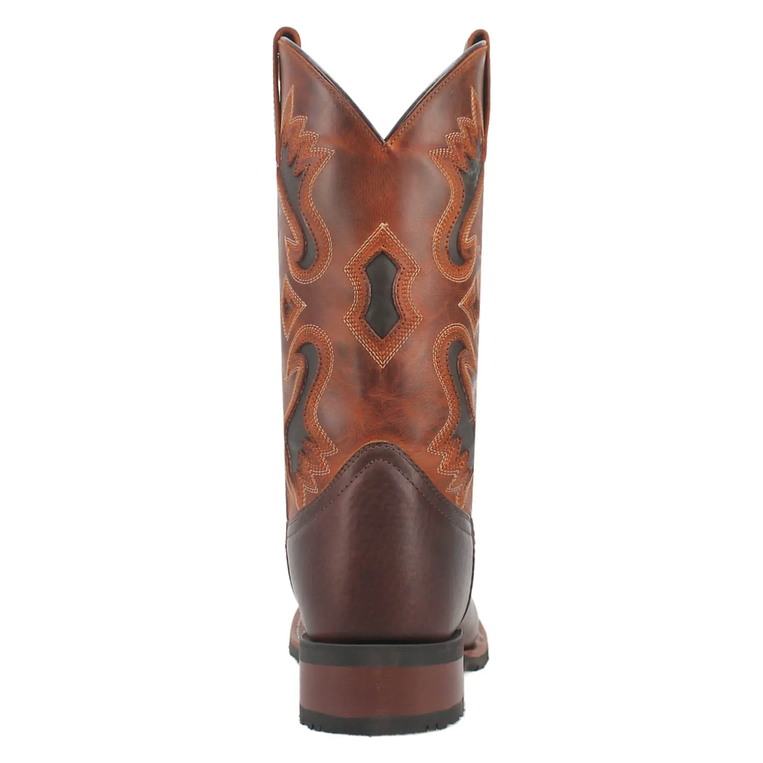 Dan Post Mens Smoke Creek Brandy/Orange Leather Work Cowboy Boots