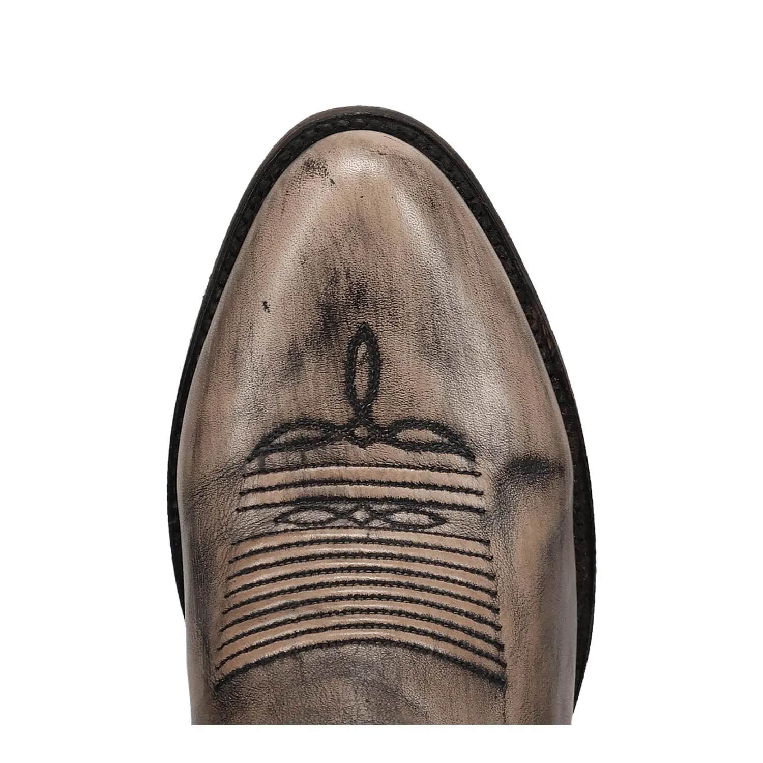 Dan Post Mens West Grey Leather Cowboy Boots
