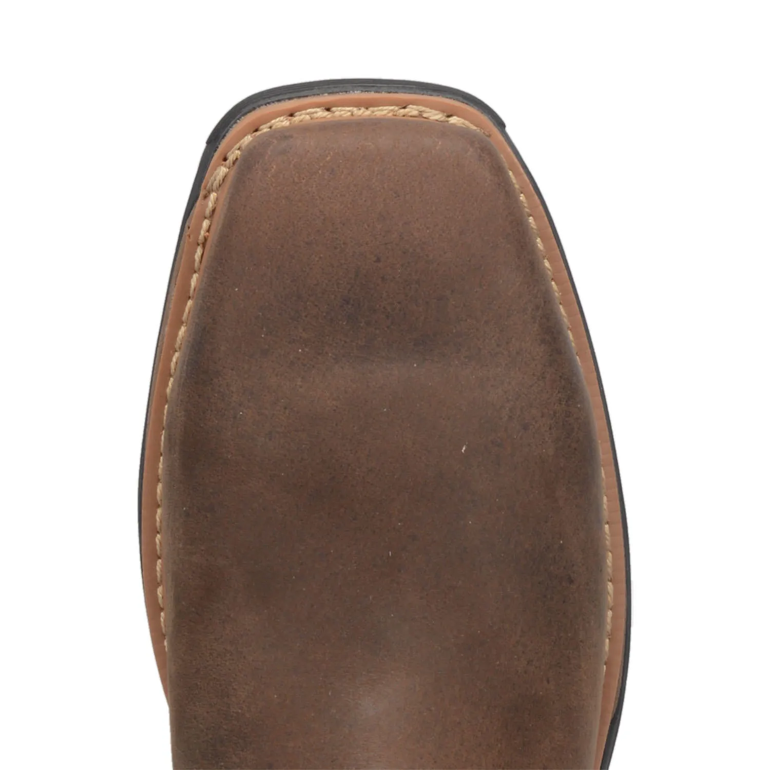 Dan Post Waterproof Brown Thunderbird Broad Square Toe Work Boots for Men