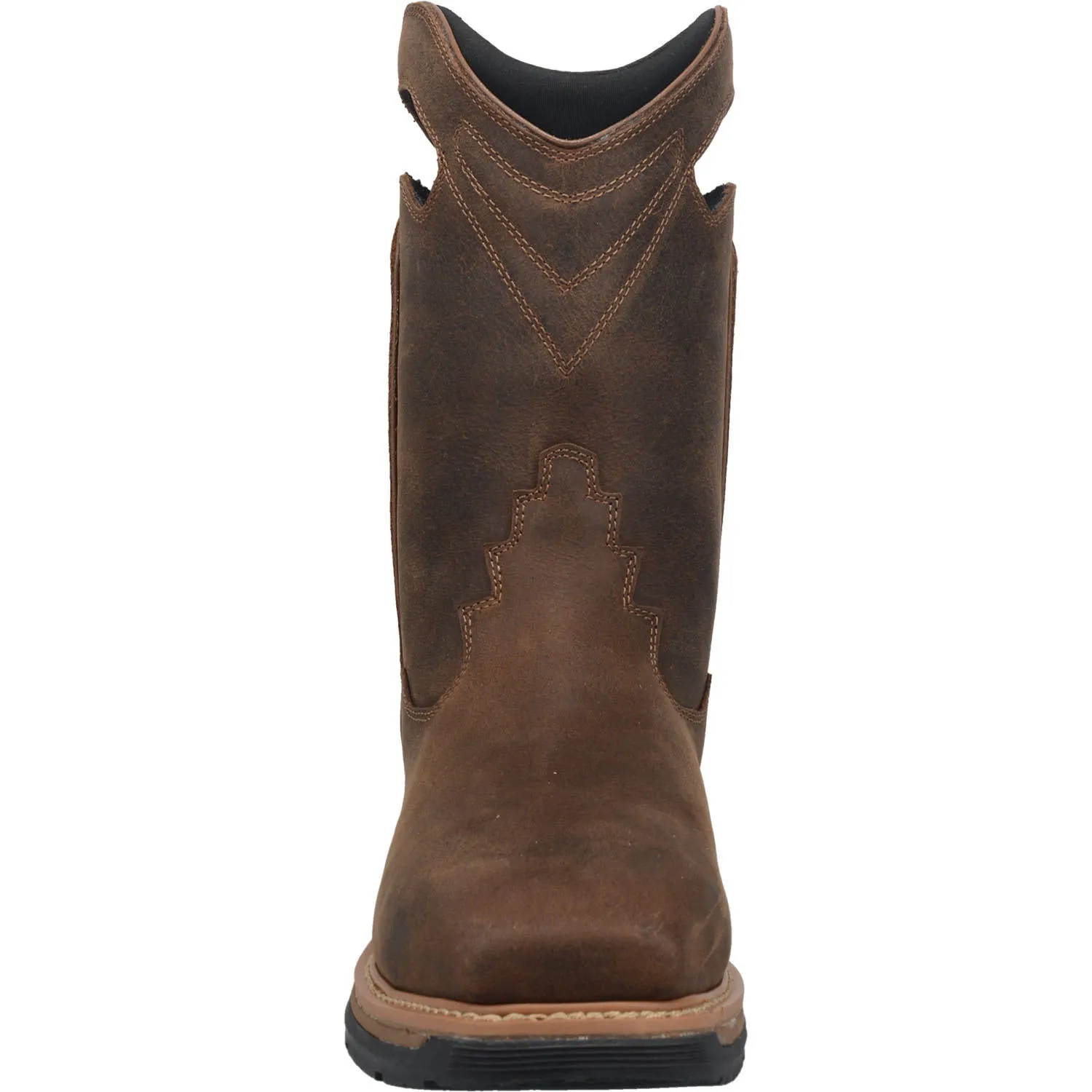 Dan Post Waterproof Brown Thunderbird Broad Square Toe Work Boots for Men