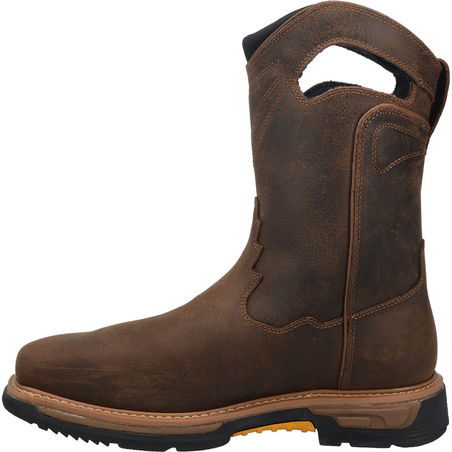 Dan Post Waterproof Brown Thunderbird Broad Square Toe Work Boots for Men