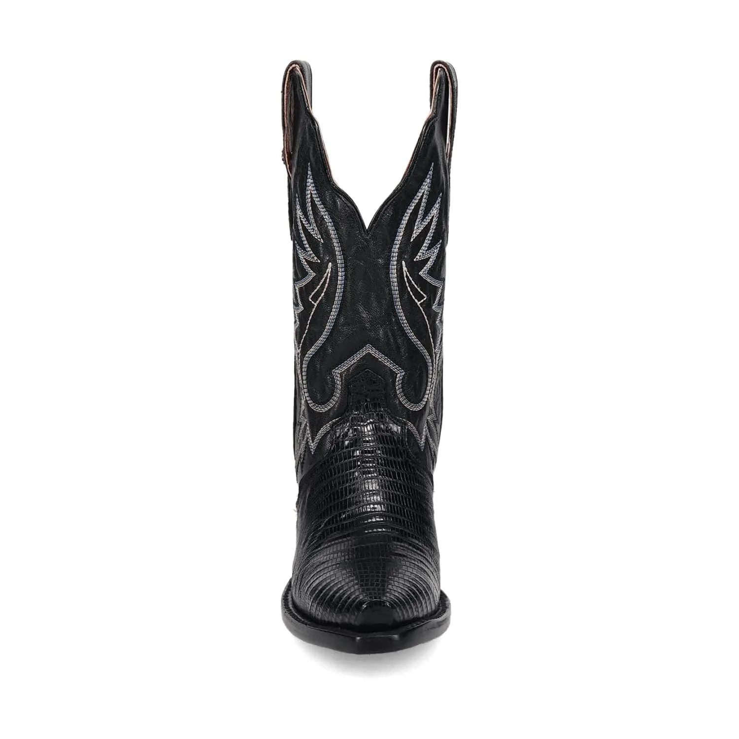 Dan Post Womens Celine Black Lizard Cowboy Boots