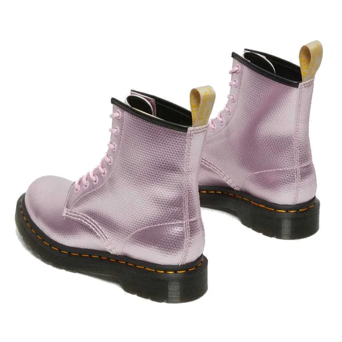 Dr Martens Vegan 1460 Pink Lavender Alumix Hex Emboss
