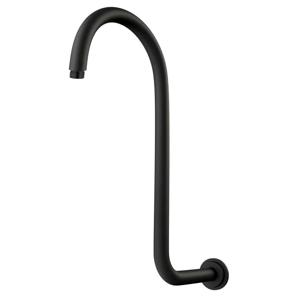 Fienza Classical Fixed Swan-Neck Arm - Matte Black