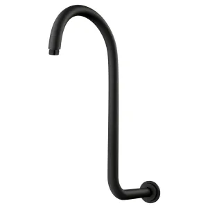 Fienza Classical Fixed Swan-Neck Arm - Matte Black