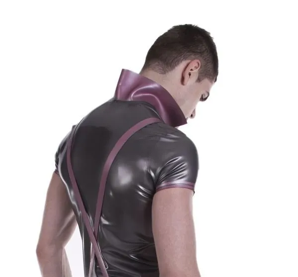 Fitted Rubber Polo Shirt