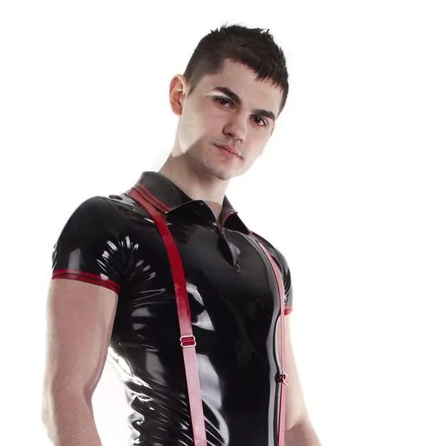 Fitted Rubber Polo Shirt