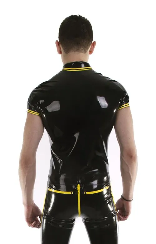 Fitted Rubber Polo Shirt