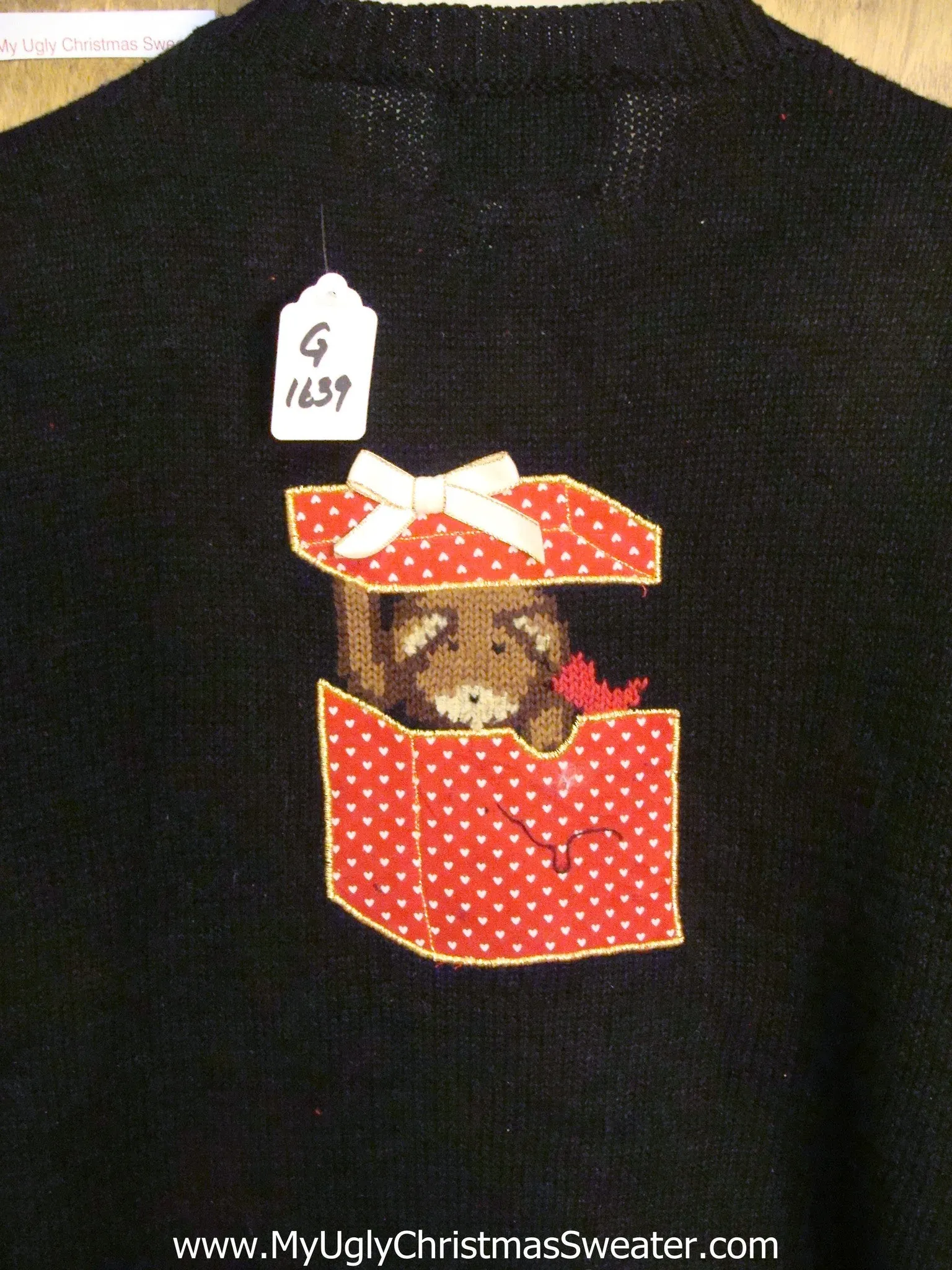 Gift Bearing Bears Tacky Xmas Sweater with Lights