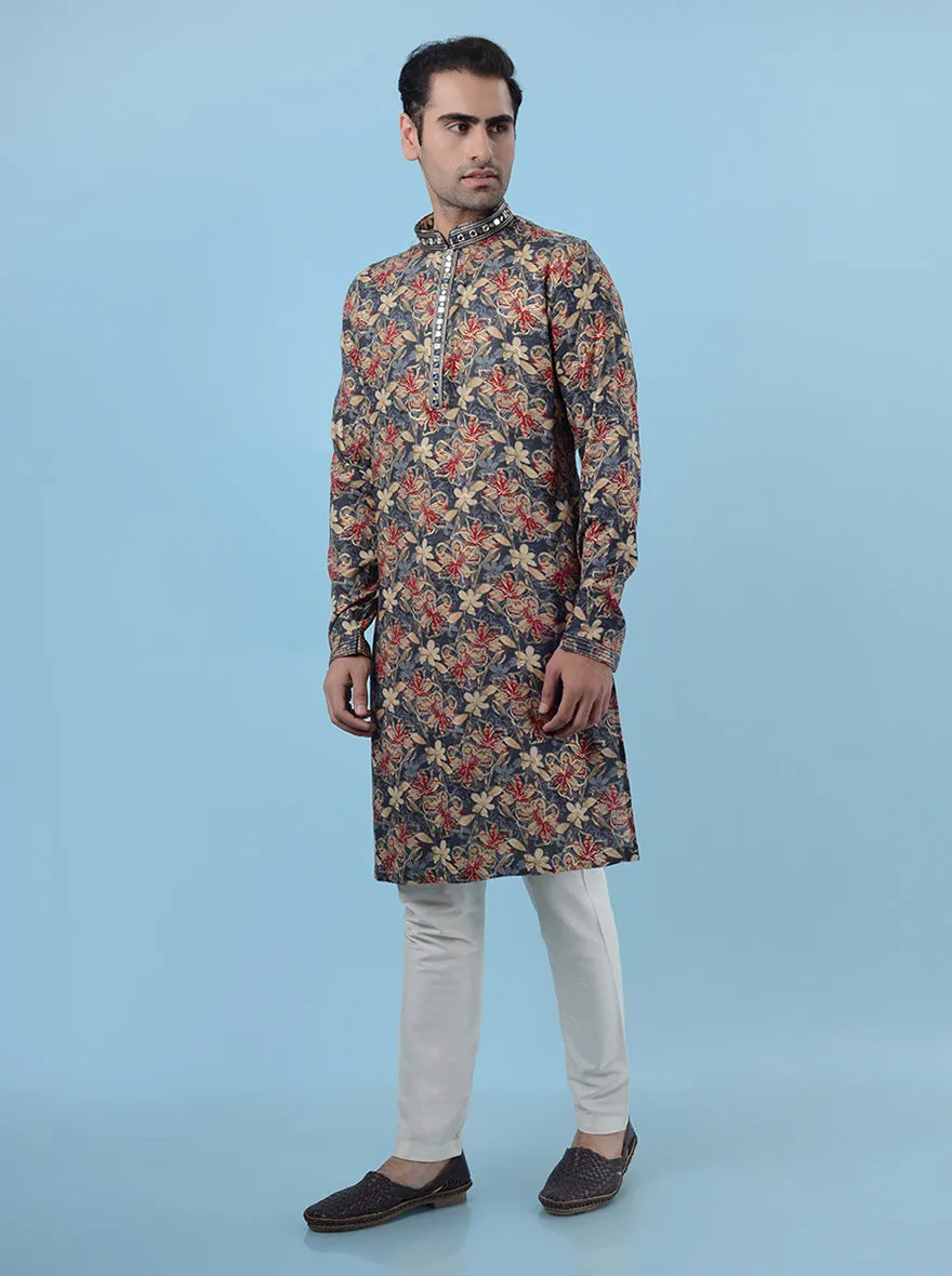Grey  Kurta Pajama | Azania
