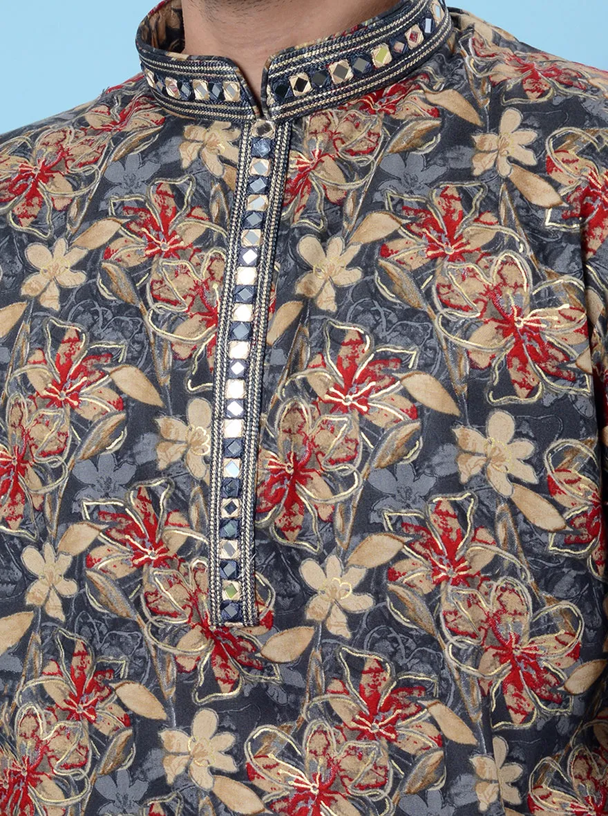 Grey  Kurta Pajama | Azania