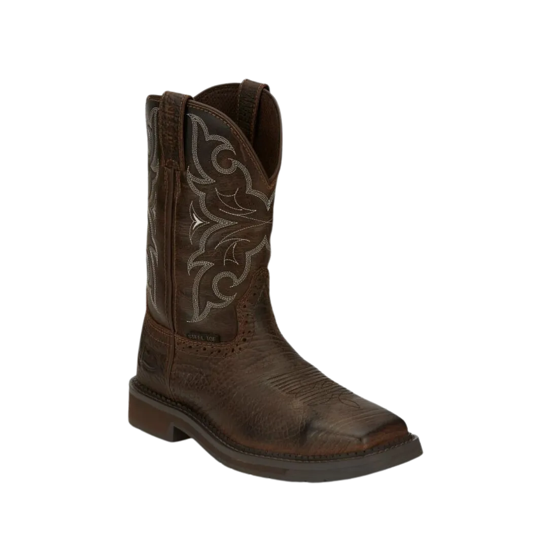 Justin Boot Men's Amarillo Steel Toe Work Boot