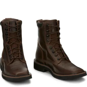 Justin Men's Pulley Lace-Up Work Boot w/ Steel Toe