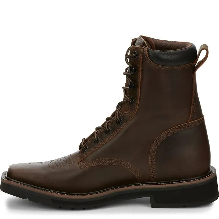 Justin Men's Pulley Lace-Up Work Boot w/ Steel Toe