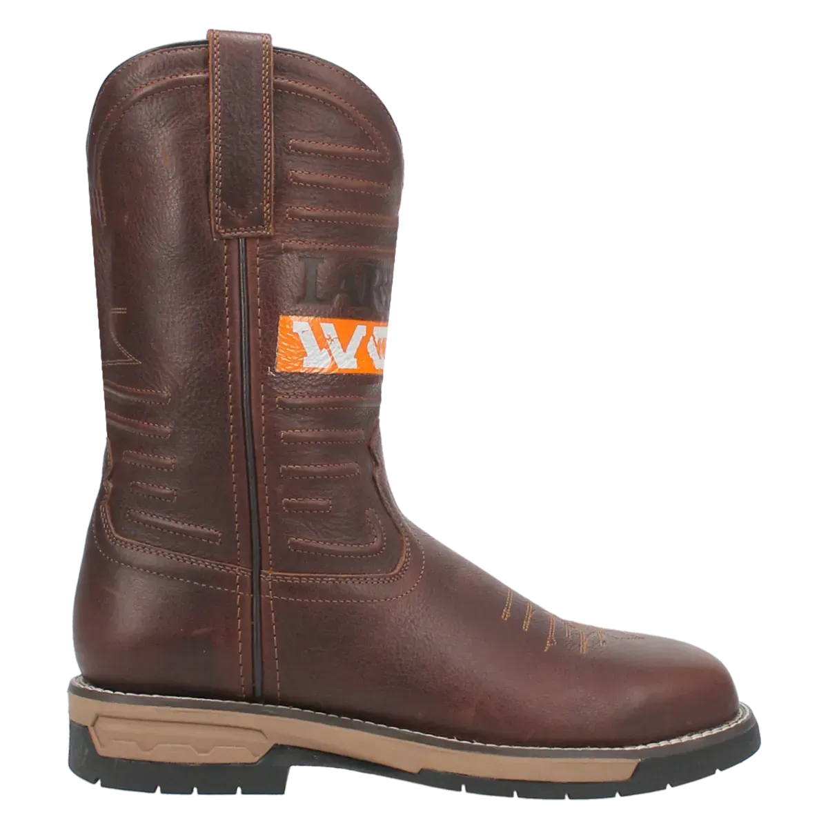 Laredo Workhorse (Broad Square Toe) - Men's Leather Cowboy Work Boot