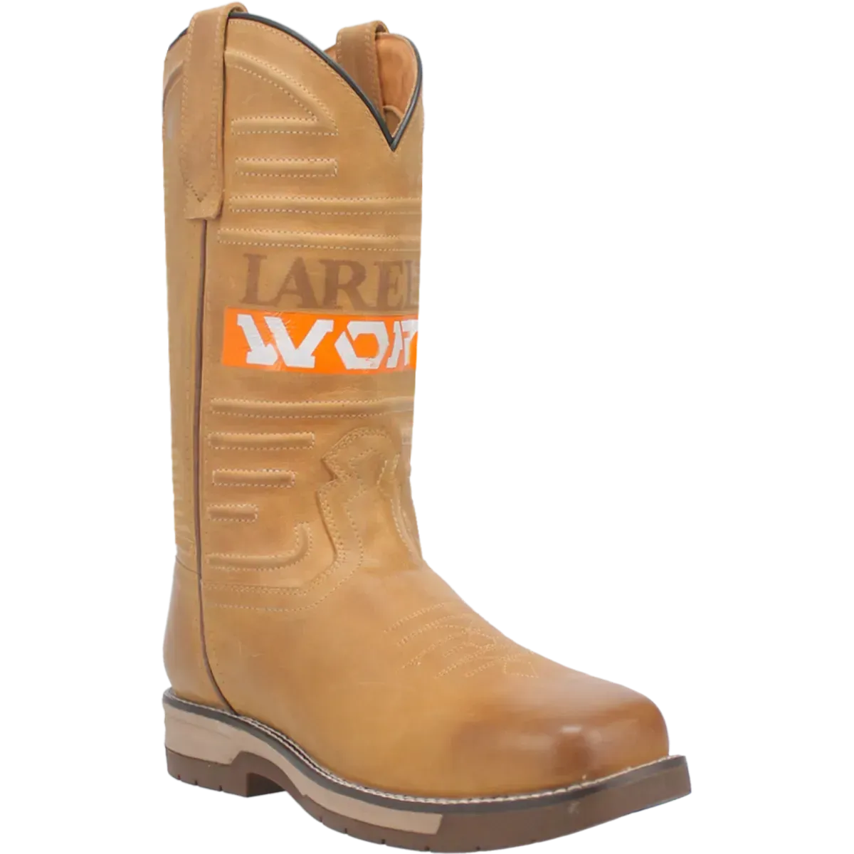 Laredo Workhorse (Broad Square Toe) - Men's Leather Cowboy Work Boot