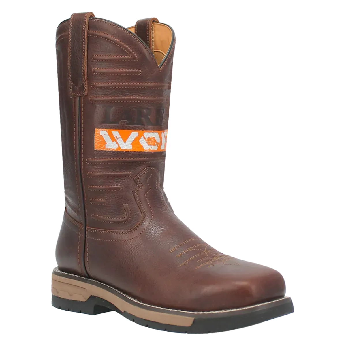 Laredo Workhorse (Broad Square Toe) - Men's Leather Cowboy Work Boot