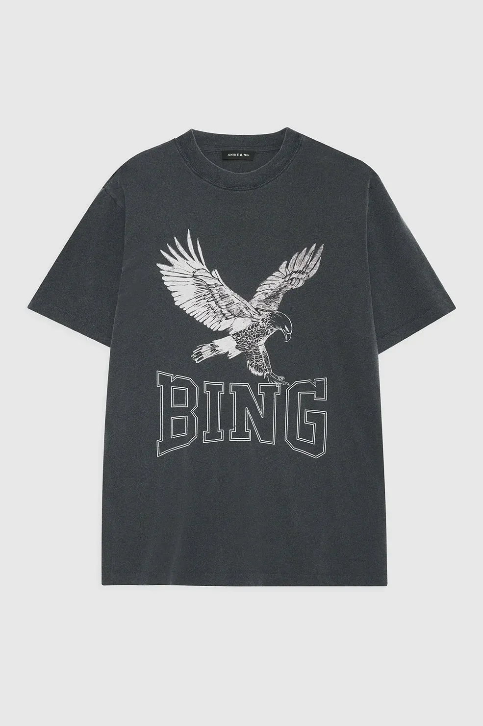 Lili Tee Retro Eagle- Washed Black