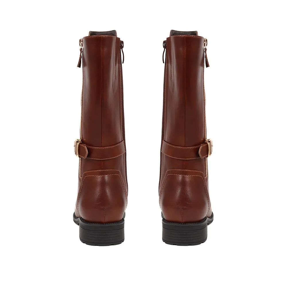 Long Lace-Up Boots - KACEY / 324 704