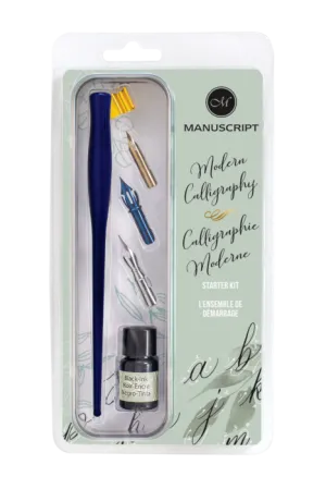 Manuscript Modern Calligraphy Oblique Navy Set