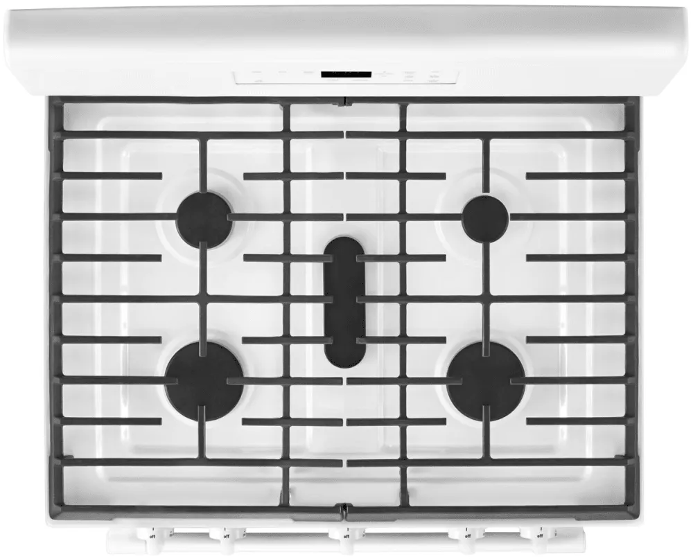 Maytag MGR6600FW 30-Inch 5.0 Cu. Ft. Wide Gas Range With 5th Oval Burner In White